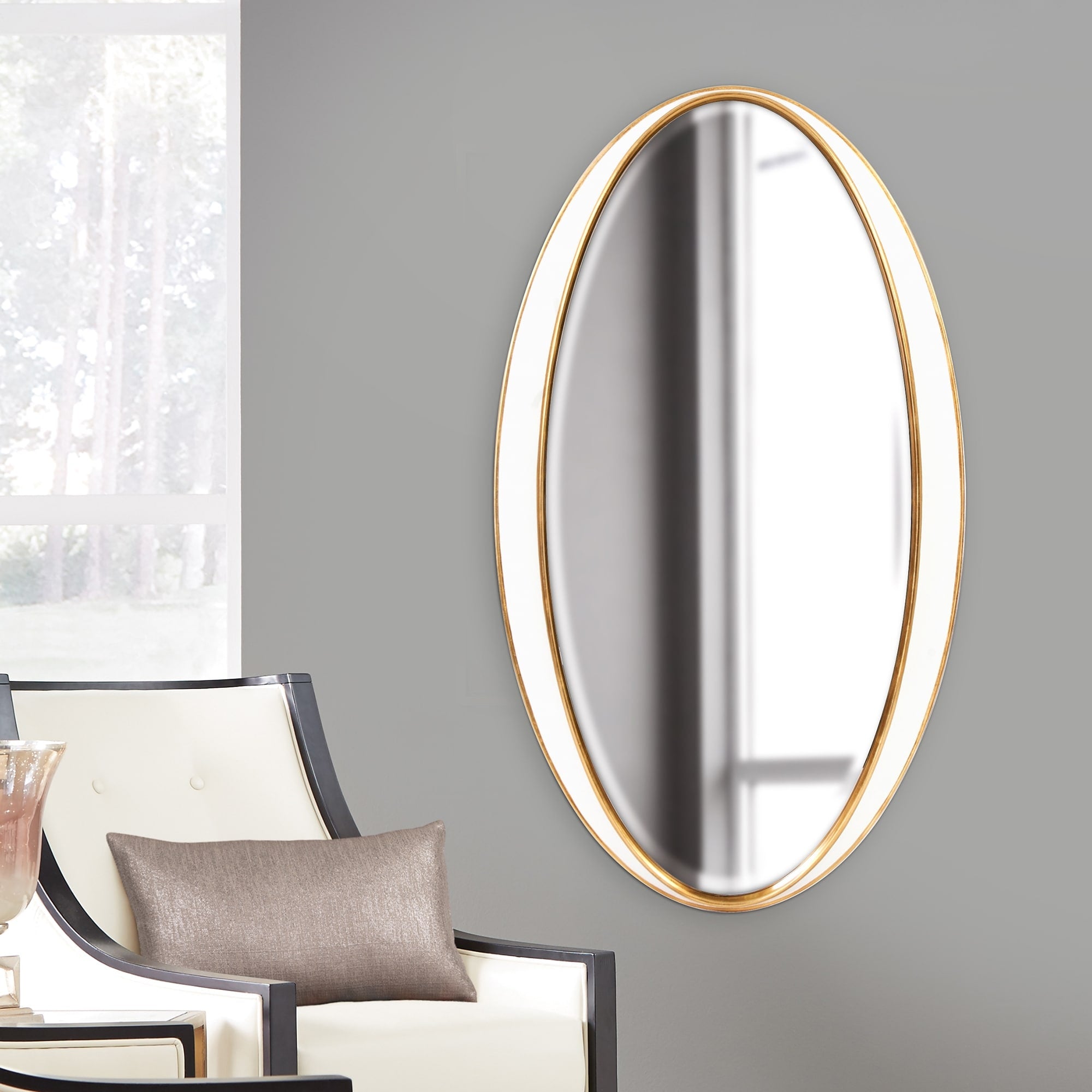 Allan Andrews Rania Oval Mirror