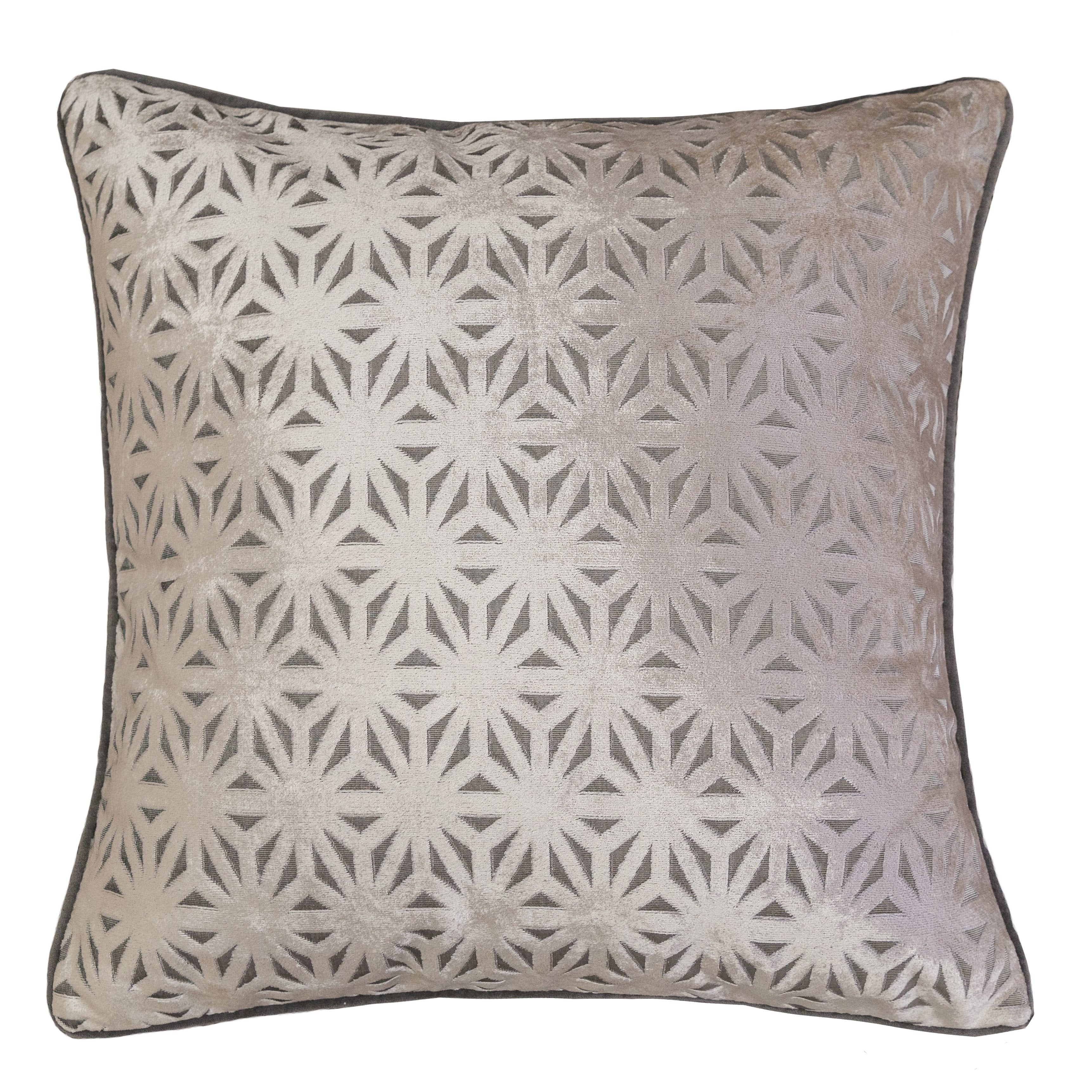 Allison Modern Velvet 20 Square Decorative Throw Pillow