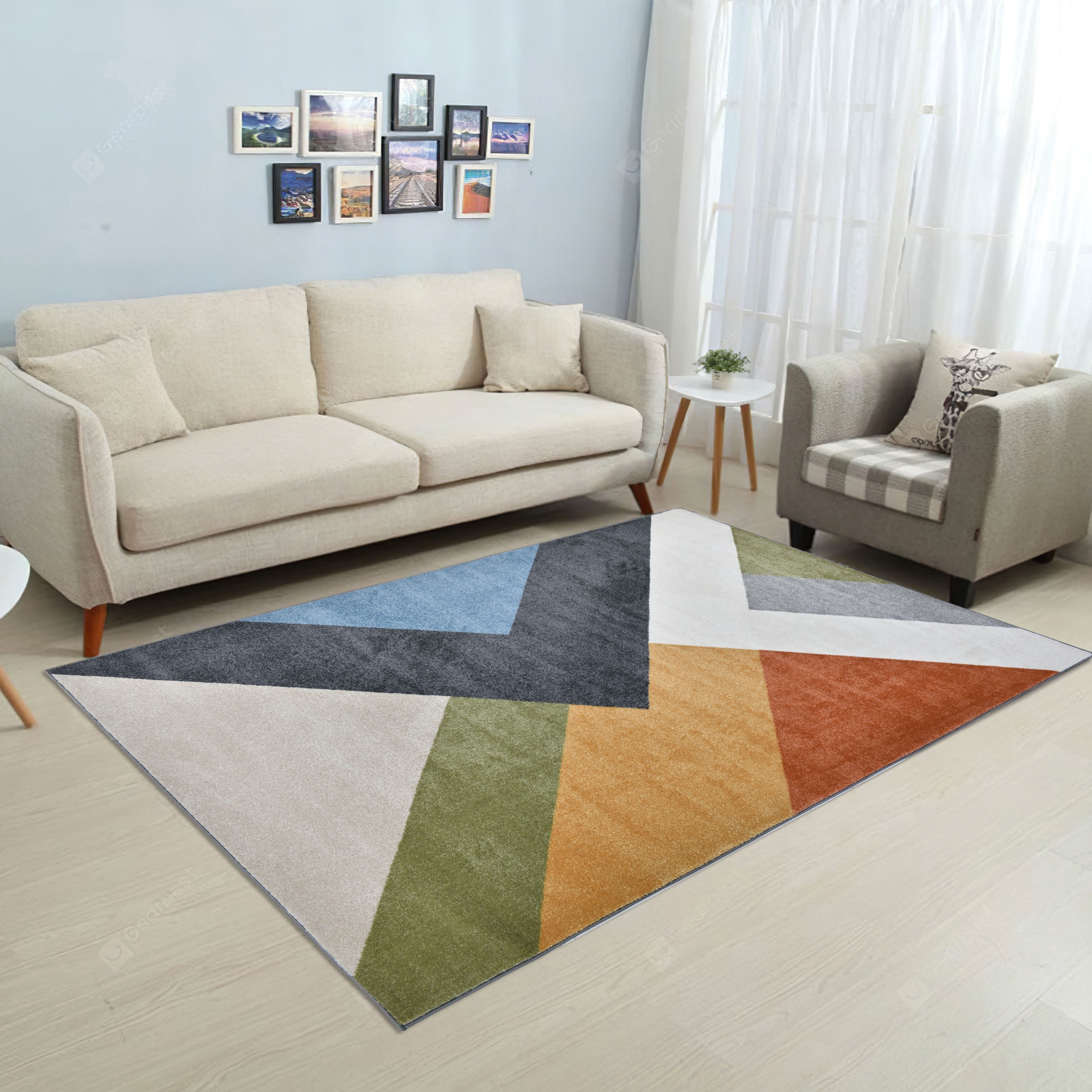 Alloy Collection Modern Grey Area Rug