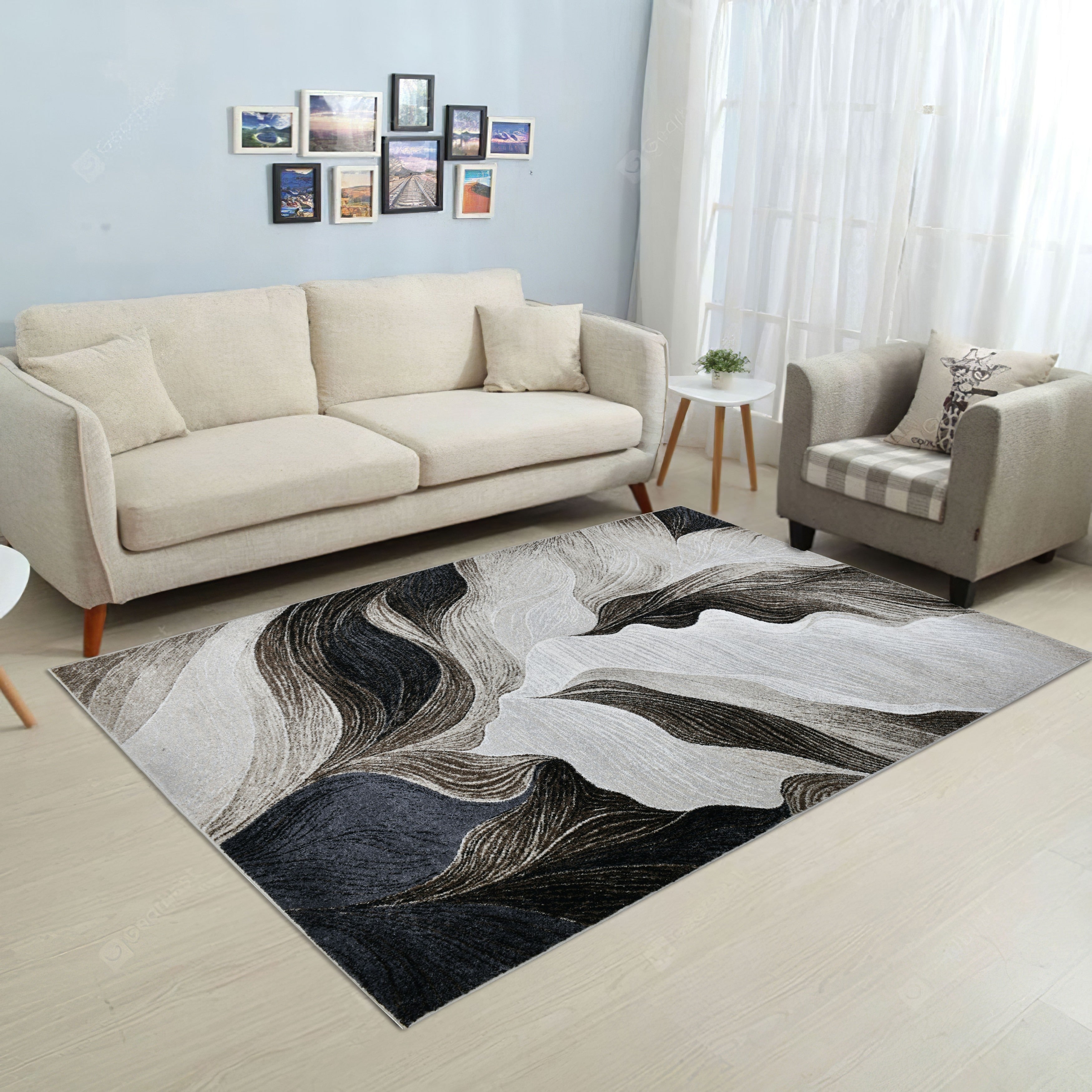 Alloy Collection Modern Ivory Area Rug