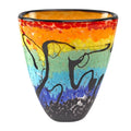 Allura Murano Style Art Glass 8 Oval Vase