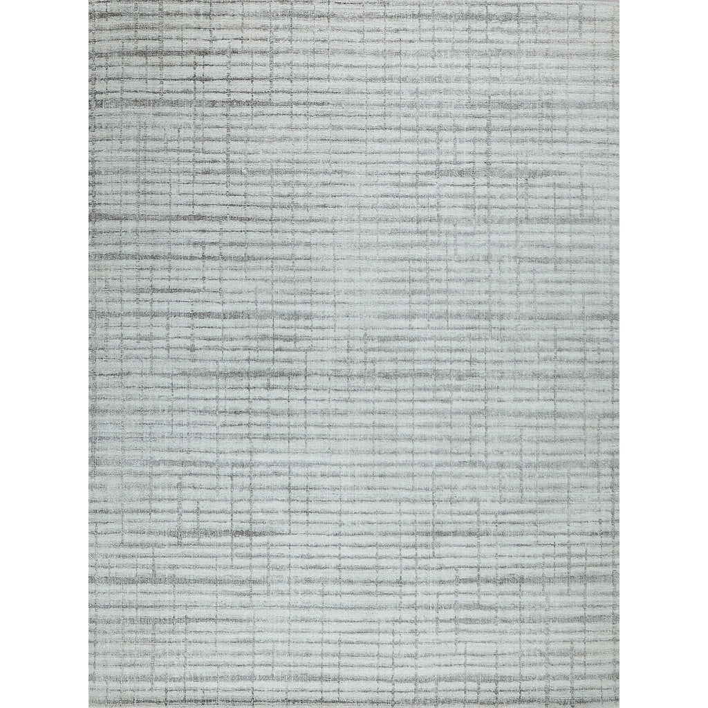 Allure Handloomed Wool Bamboo Silk Ivory Silver Area Rug 4 X 6