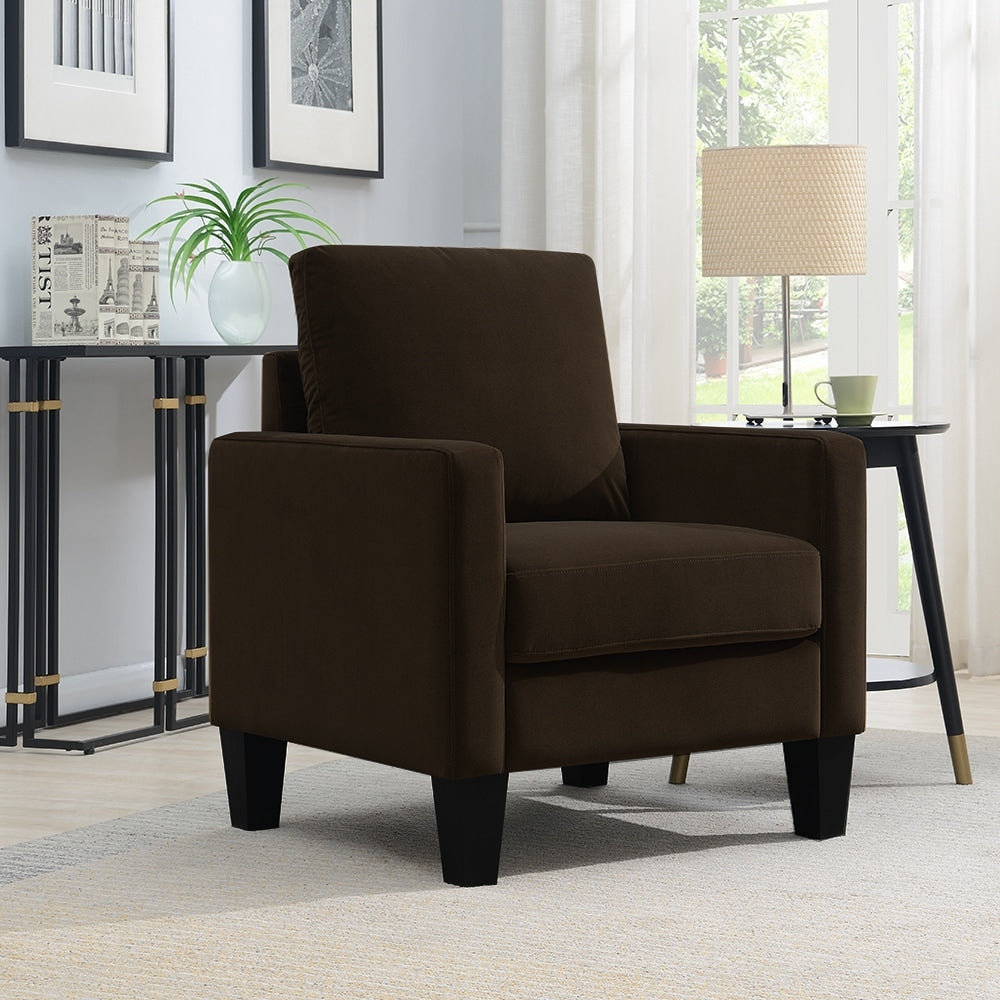 Ally Polyester Mid Century Arm Chair