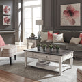 Allyson Park Wirebrushed White 3 Piece Table Set