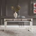 Allyson Park Wirebrushed White Console Bar Table