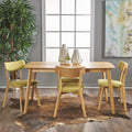 Alma Mid Century 5 Piece Wood Rectangle Dining Set By Christopher Knight Home