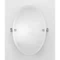 Alno 21 X 31 Inch Oval Frameless Adjustable Bathroom Mirror Natural