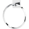 Alno 6 Inch Towel Ring From The Contemporary Ii Crystal Collection