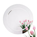Alno 9282 102 28 Round Glass Framed Wall Or Bathroom Mirror Natural