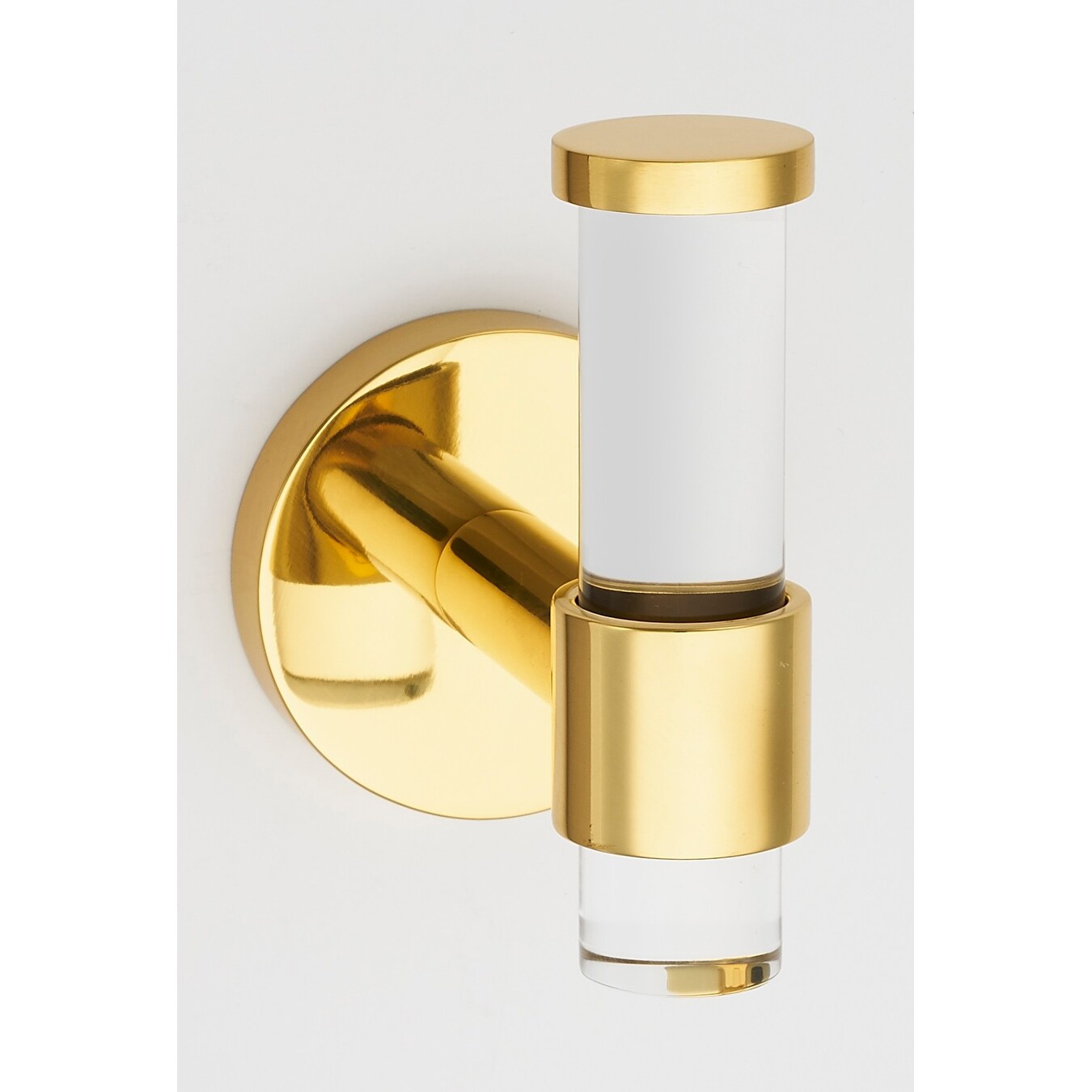 Alno Contemporary Acrylic Single Bathroom Robe Towel Wall Hook