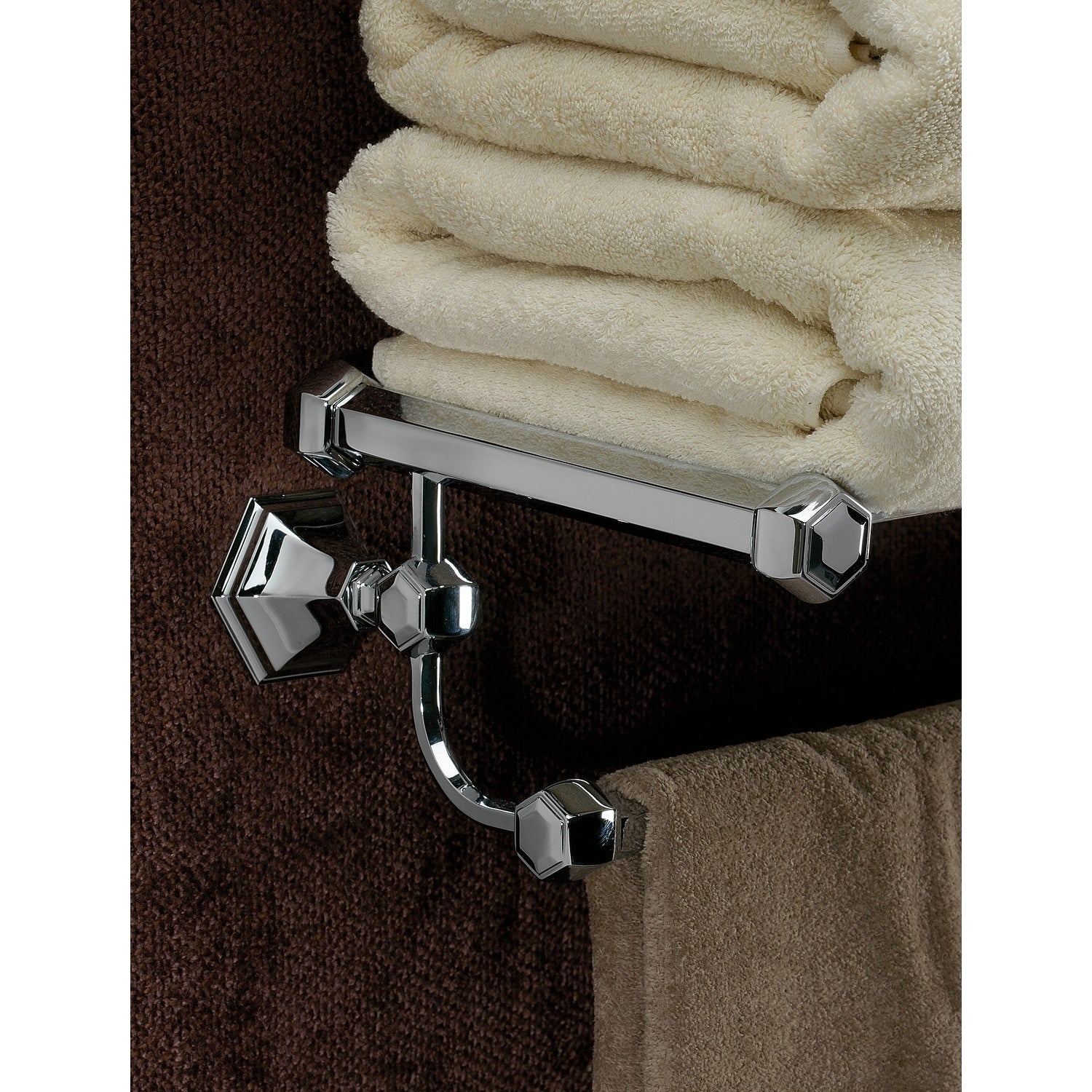 Alno A7726 24 Nicole 26 W Towel Rack Shelf With Towel Bar Made From