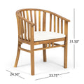 Alondra Outdoor 4 Seater Acacia Wood Circular Dining Set By Christopher Knight Home