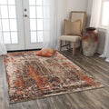 Alora Decor Alure Collection Rust Abstract Rug