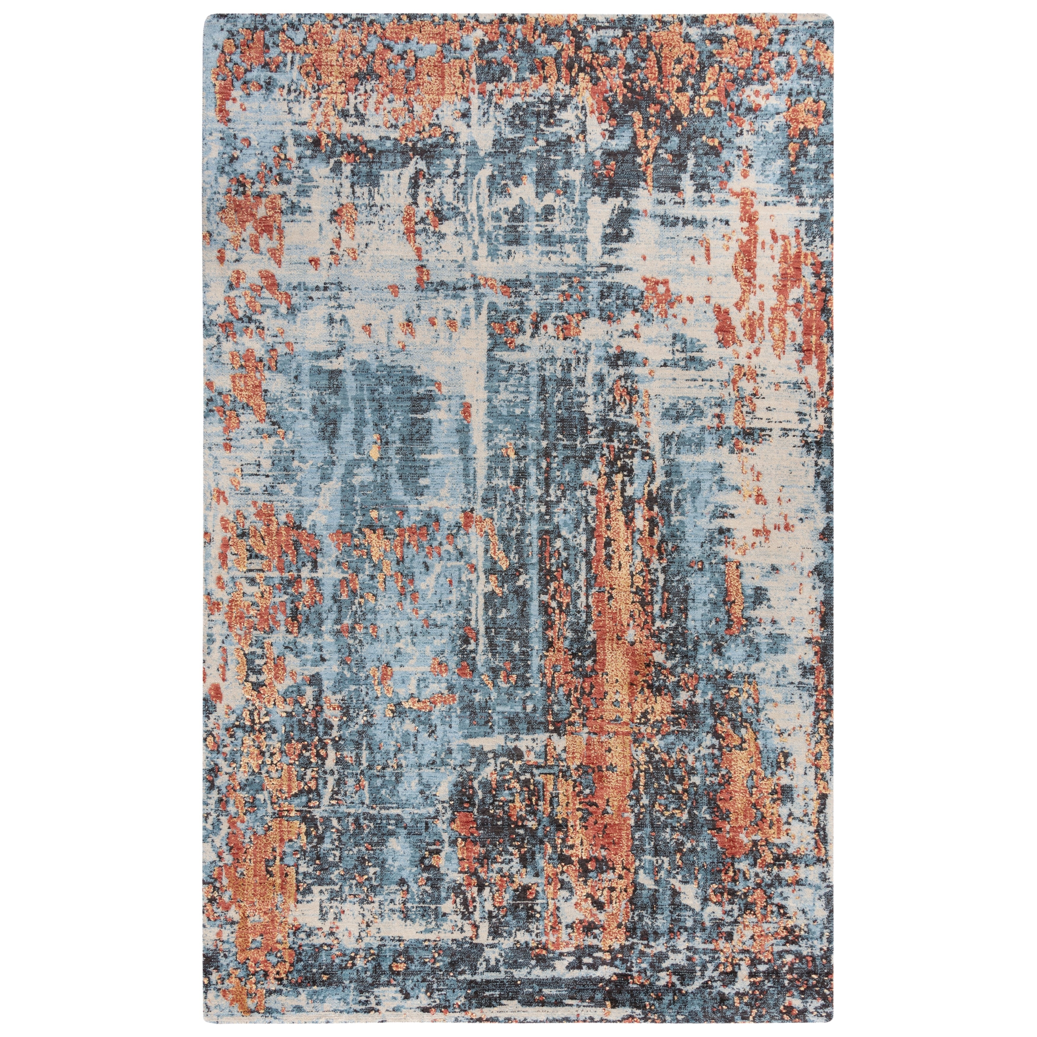 Alora Decor Alure Collection Blue Abstract Rug