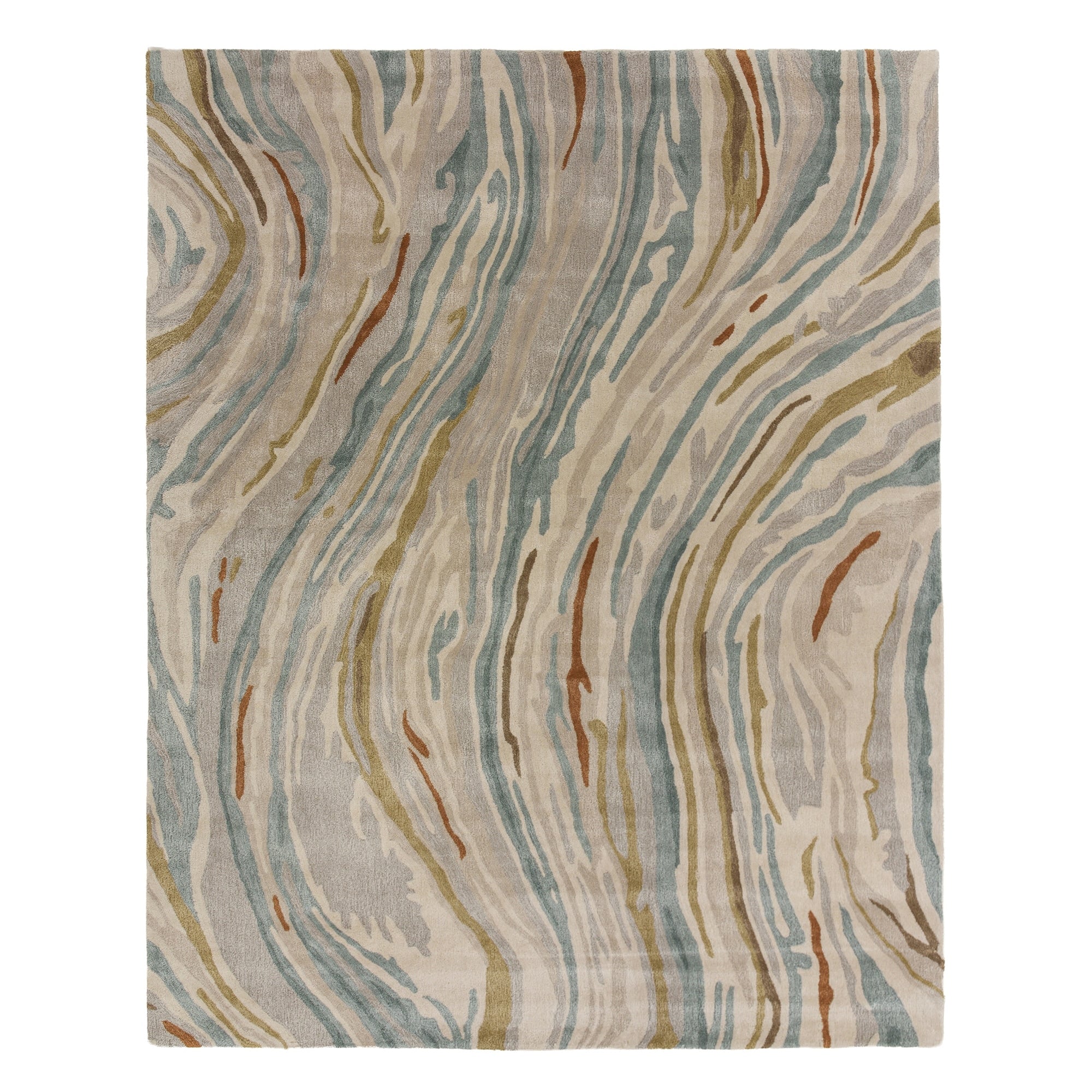 Alora Decor Brisk Beige Multi Hand Tufted Abstract Rug