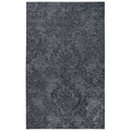 Rizzy Home Fifth Avenue Dark Grey Wool Handmade Damask Area Rug 10 X 13