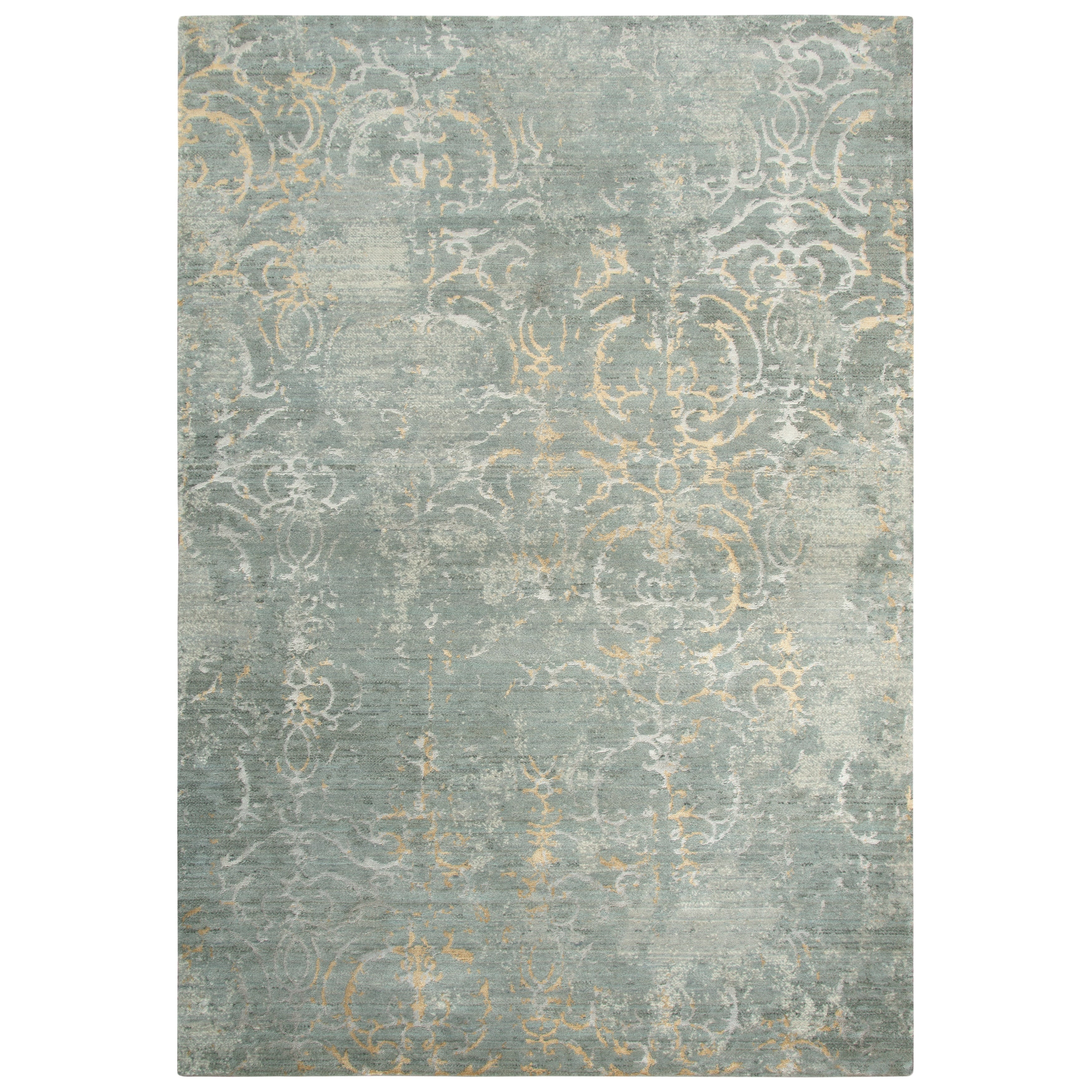 Alora Decor Essential Collection Grey Scroll Rug