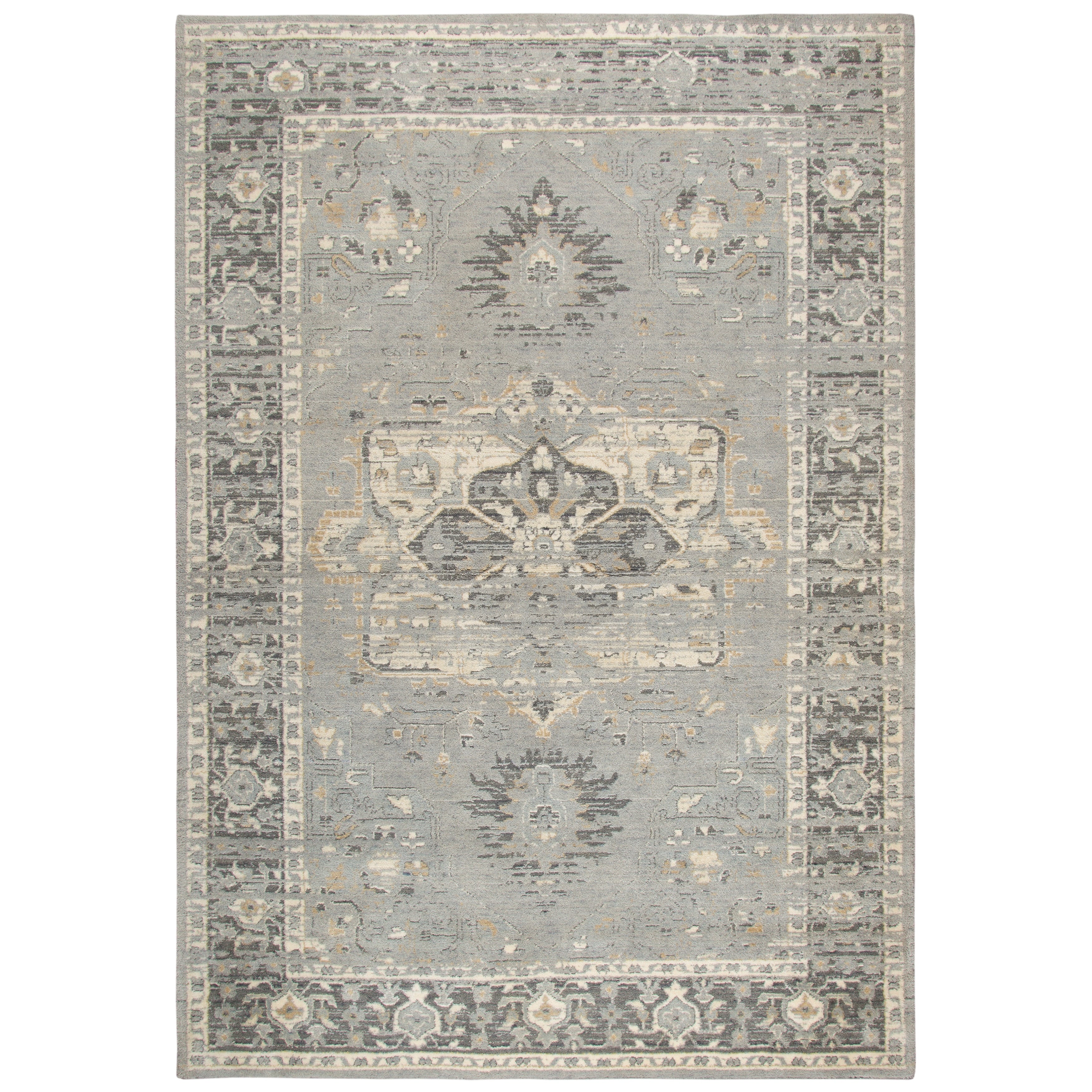 Alora Decor Euphoria Collection Grey Medallion Rug