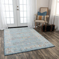 Alora Decor Infinity Collection Blue Floral Rug