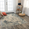 Alora Decor Intrepid Collection Blue Abstract Rug