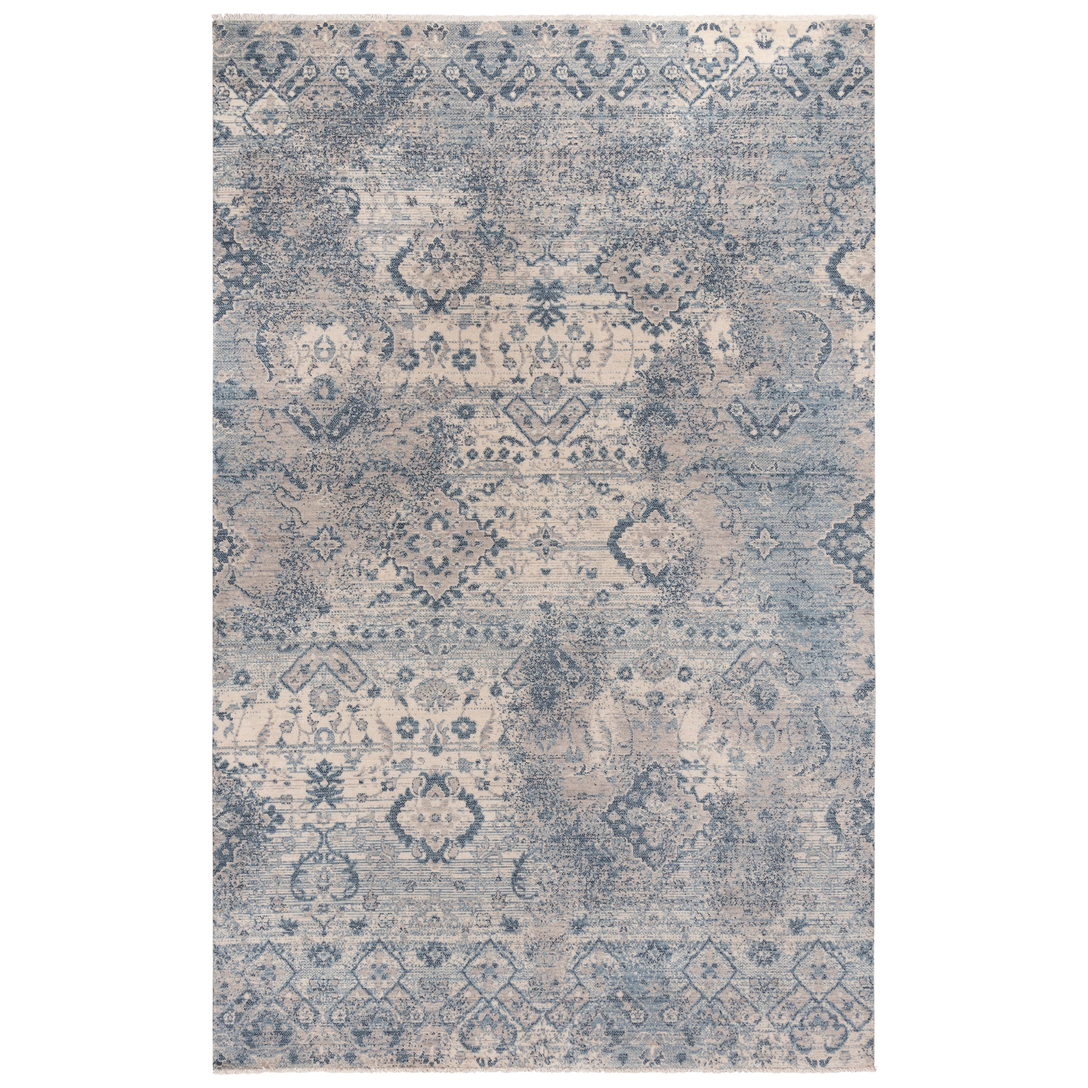 Alora Decor Intrepid Collection Blue Abstract Rug