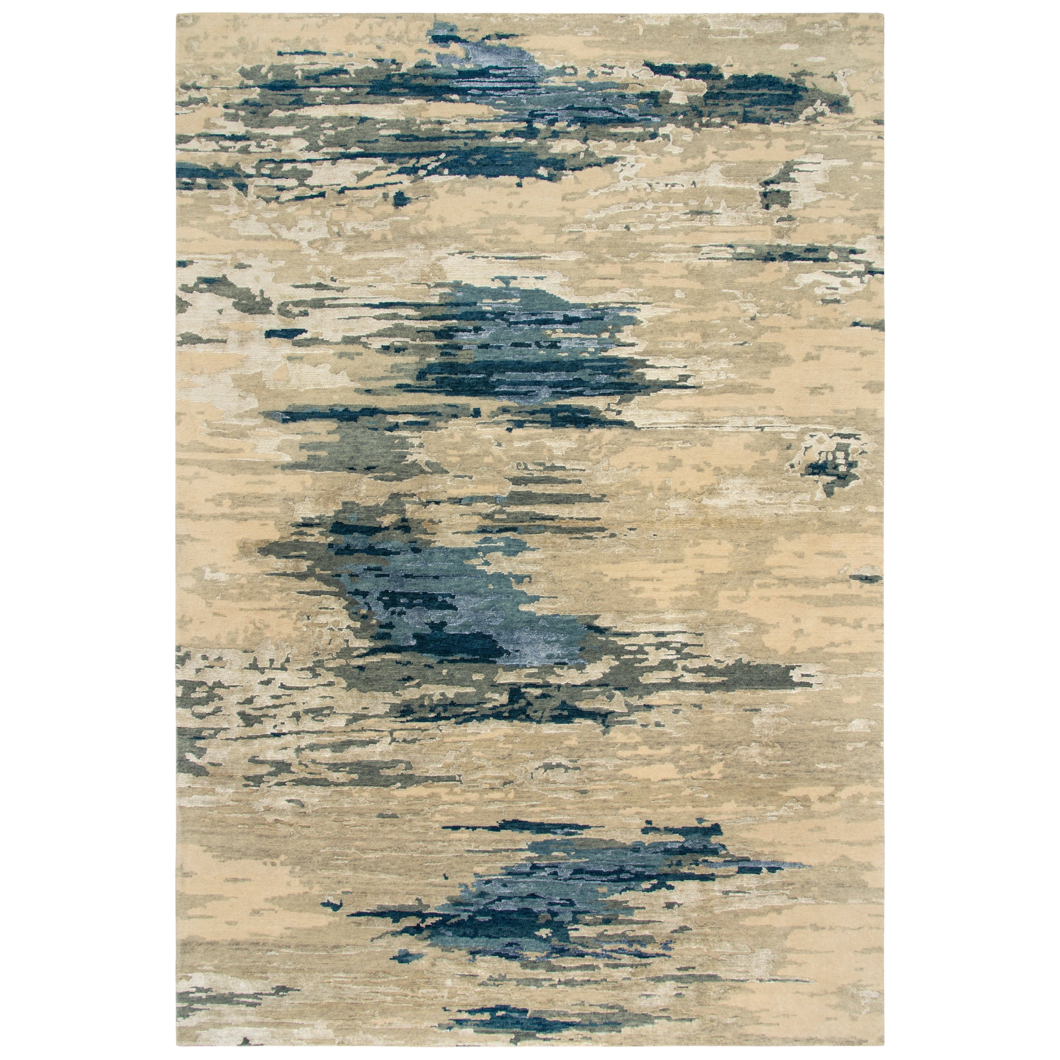 Alora Decor Noble Collection Blue Abstract Rug