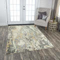 Alora Decor Radiant Collection Grey Abstract Rug