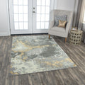 Alora Decor Radiant Collection Grey Abstract Rug