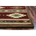 Rizzy Home Southwest Collection Hand Crafted Geometric Wool Red Beige Rug 8 X 10 8 X 10