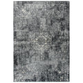 Rizzy Home Panache Grey Central Medallion Floral Area Rug 67 X 96 67 X 96