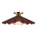 Alora Lighting Sf354016 Furrow 16 Wide Semi Flush Ceiling Fixture