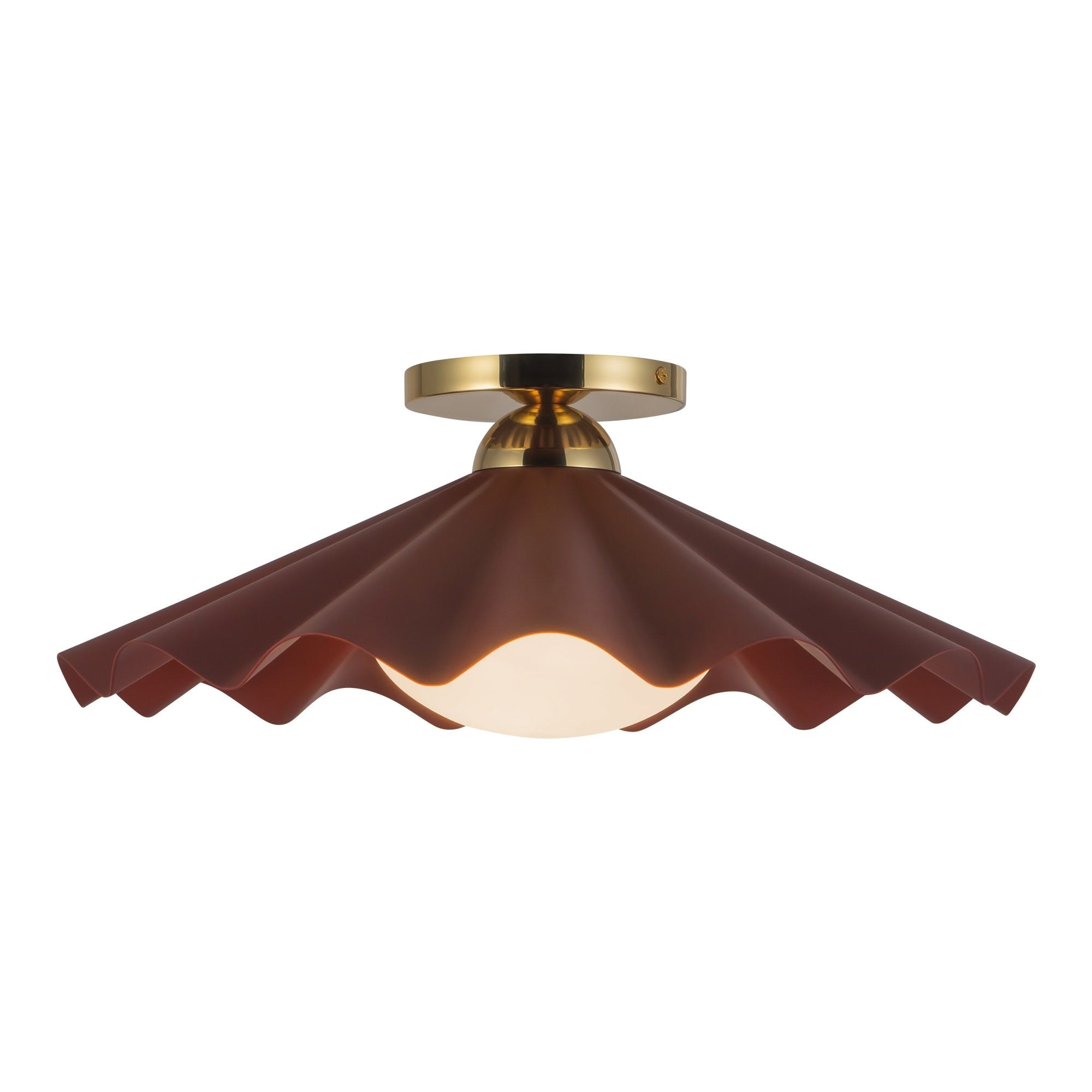 Alora Lighting Sf354016 Furrow 16 Wide Semi Flush Ceiling Fixture