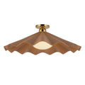 Alora Lighting Sf354125 Furrow 25 Wide Semi Flush Ceiling Fixture