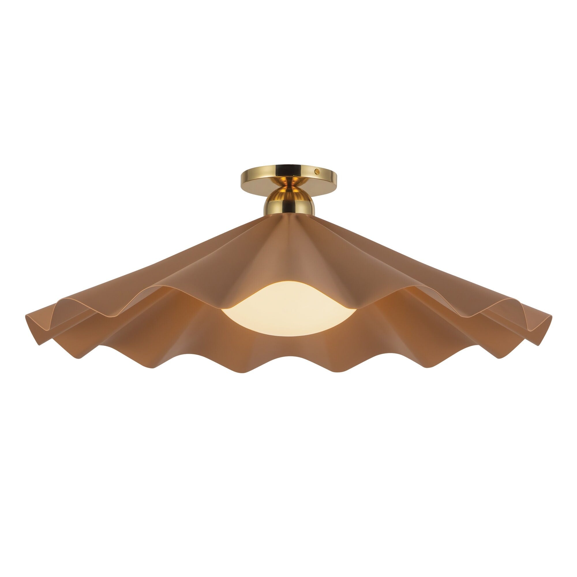 Alora Lighting Sf354125 Furrow 25 Wide Semi Flush Ceiling Fixture