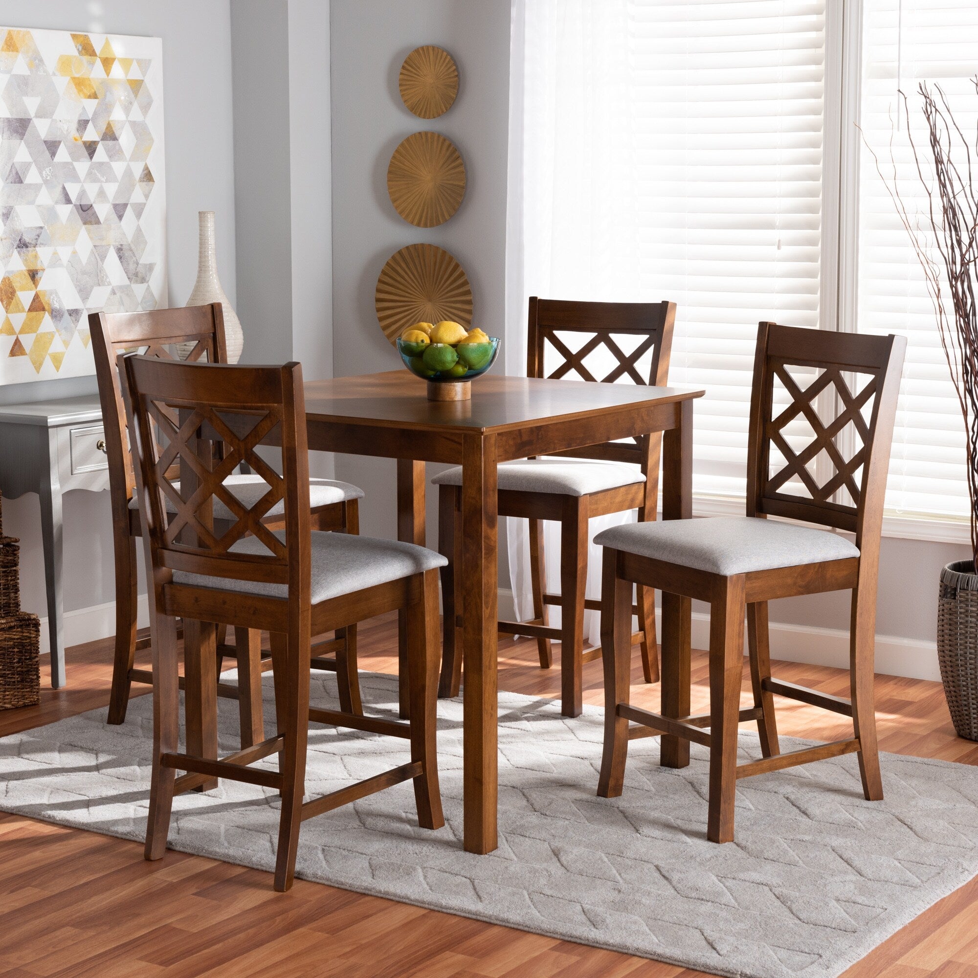 Alora Modern And Contemporary 5 Piece Wood Pub Set