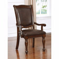 Alpena Traditional Arm Chair Brown Cherry Set Of 2