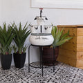 Alpine 36 Inch White Buckets With Faucet Tabletop Fountain