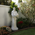 Alpine St. Francis Holding A Birdbath Statue 45 Inch Tall