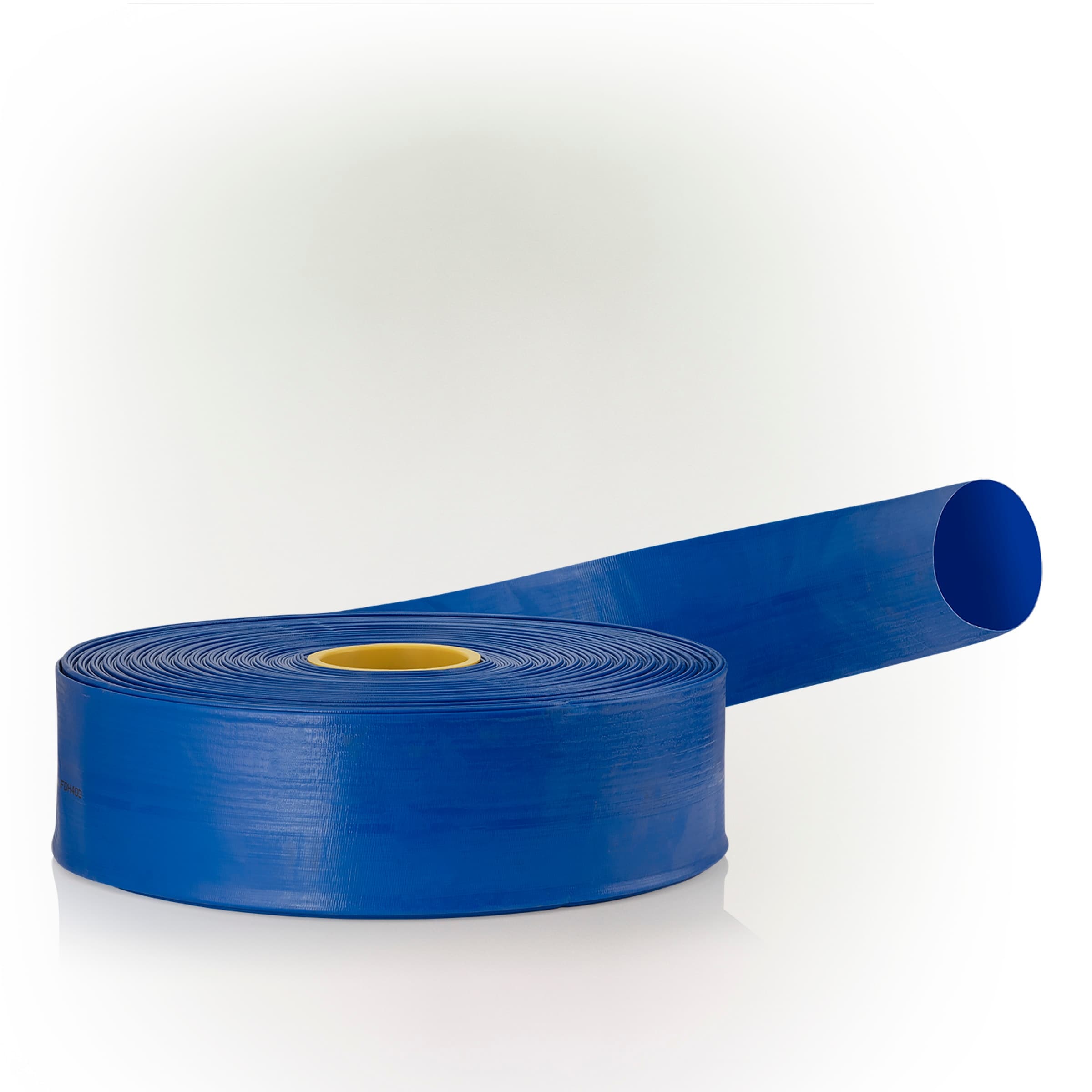 Alpine Blue Pvc Flat Water Discharge Hose X 300 Ft 1.5 Inch Diameter