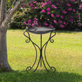 Alpine Corporation Vintage Metal Outdoor Birdbath 24 Inches