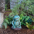Alpine Corporation Caterpillar Statue With Solar Led Lights
