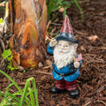 Alpine Americana Saluting Gnome W Flag 12 Inch Tall