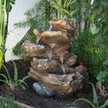 Alpine Corporation Rainforest 5 Tier Fountain With Led Lights