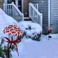 Alpine Corporation Solar Peppermint Candy Cane Pathway Led Lights