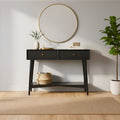 Alpine Furniture 42 W Flynn Console Table In Black
