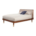 Alpine Furniture Belham Queen Wood Platform Bed In Dark Walnut Brown