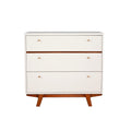 Alpine Furniture Dakota 3 Drawer Small Wood Chest In White