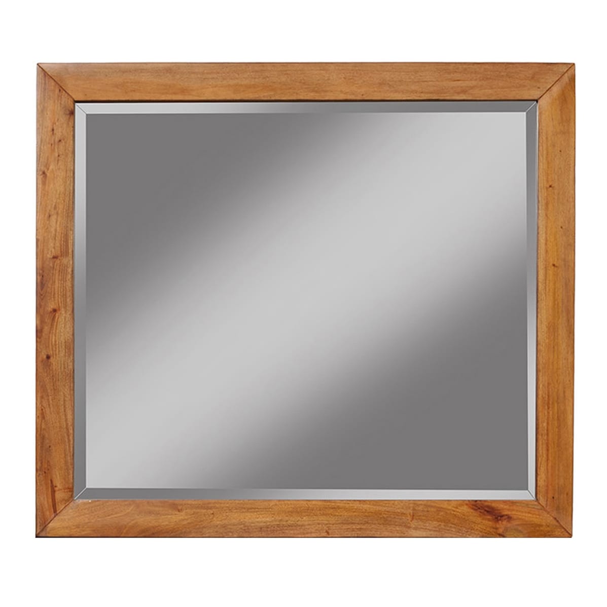 Alpine Furniture Dakota Wood Mirror In Acorn Brown