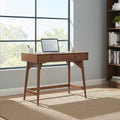 Alpine Furniture Flynn 36 W 2 Drawer Writing Desk Chestnut