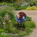 Alpine Gazing Globe Metal Stand 10 Inch Tall